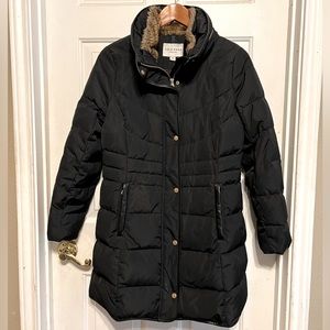 Cole Haan Mid-length Down Coat with Bib Front